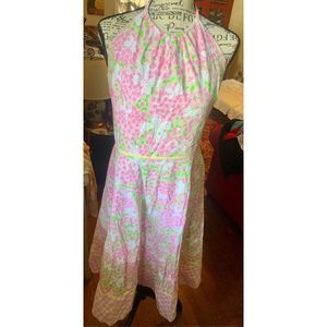 Lilly Pulitzer Butterfly Gingham Halter Dress